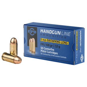 Ppu Handgun 9mm Browning Long 108 Gr FMJ (Box)