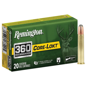 Remington Core-lokt 360 Buckhammer 180 Gr Soft Point Core Lokt (Box)