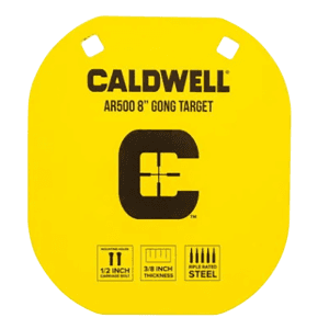 Caldwell AR500 Steel 8 Gong Target (Yellow)