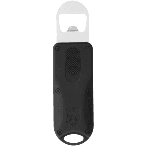 CobraTec Knives OTF Bottle Opener Black Aluminum Stainless Steel
