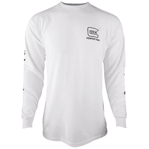 Glock Perfection Men's Long Sleeve T-Shirt  Size Large (White)