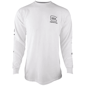 Glock Perfection Men's Long Sleeve T-Shirt  Size Small (White)