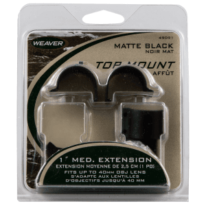 Weaver Detachable Top Mount Rings Medium Matte Black
