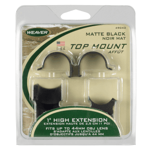 Weaver Mounts 1'' High  Matte Blue 49043
