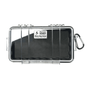 Pelican 1060 8.3 x 4.3 Micro Case (Black/Clear)