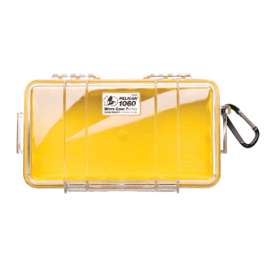 Pelican 1060 8.3 x 4.3 Micro Case (Yellow/Clear)
