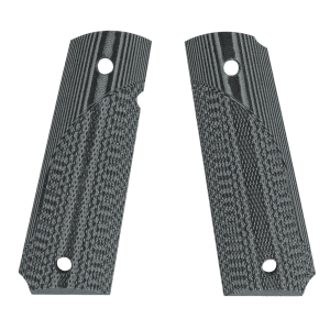 Pachmayr Tactical G10 Checkered Grip Panels Black Gray 1911