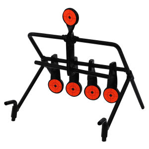 Birchwood Casey World of Targets Steel Resetting Gallery Bullseye Targets (Black/Orange)