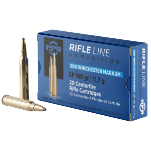 PPU Standard Rifle 300 Win Mag 180 Gr SP 20 Rounds (Box)