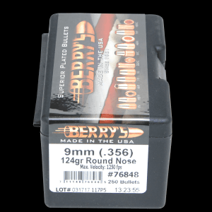 Berrys Superior 9mm 124 Gr Round Nose
