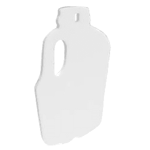 White AR500 Steel Milk Jug Silhouette Target