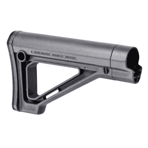 Magpul MAG480GRY MOE Carbine Stock Fixed Stealth Gray Synthetic for AR15 M16 M4 with MilSpec Tube (Tube Not Included)