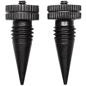 AccuTac Aluminum Black BiPod Feet Compact Spikes Kit