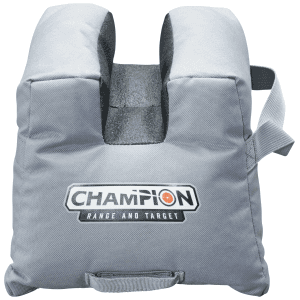Champion Targets Front Shooting Bag Gray with Black Panels