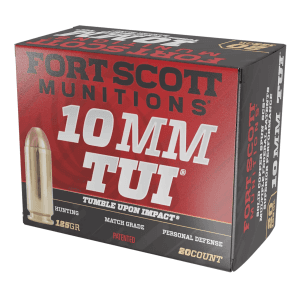 Fort Scott Munitions Tumble Upon Impact 10mm 125 Gr Solid Copper Spun (Box)