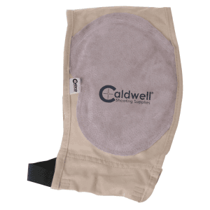 Caldwell 310010 Mag Plus Recoil Shield Tan Cloth wLeather Pad Ambidextrous
