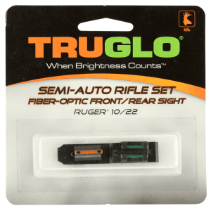 Truglo Ruger 10/22 Fiber Optic Sight Set Black Red/Green