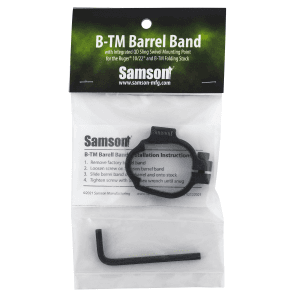 Samson 0404081XX BTM Barrel Band Rifle Ruger 1022 Black Anodized 6061T6 Aluminum 0.50