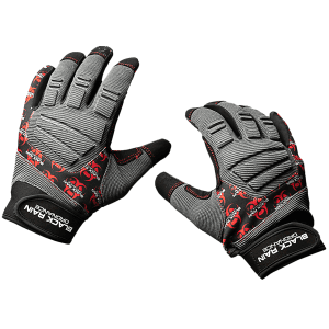 Black Rain Ordnance Tactical Gloves - Grey/Black/Red Large