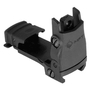 Mission First Tactical Flip Up Rear Sight Black AR-15 Polymer