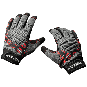 Black Rain Ordnance Tactical Gloves - Grey/Black/Red XL