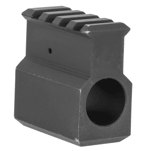 LBE Railed Gas Block Black Aluminum for AR Platform