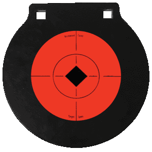Birchwood Casey World of Targets 6 Steel Crosshair Target (Black/Orange)