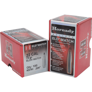 Hornady ELD Match 22 Caliber 75 Gr Extremely Low Drag-Match