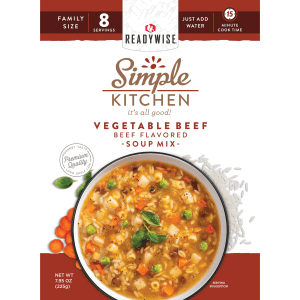 ReadyWise Simple Kitchen Vegetable Beef Soup  8 Servings