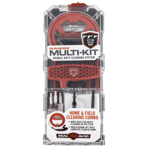 Real Avid Gun Boss MultiKit 9mm 357 Mag 38 Cal Cleaning Kit
