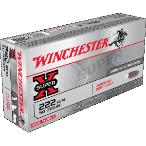 Winchester Super X 222 Rem 50 Grain Jacketed Soft Point (Box)