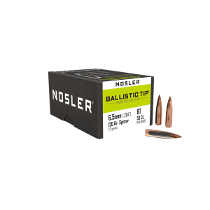 Nosler Ballistic Tip 6.5mm 120gr Spitzer Hunting Projectiles