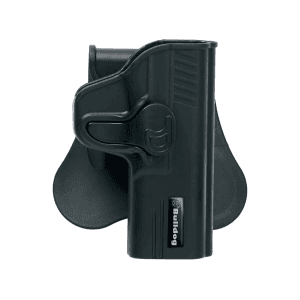 Bulldog Cases Rapid Release OWB Paddle Holster  Right Hand  fits Hi-Point 45/40 (Black)