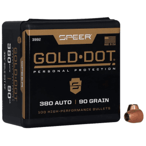 Speer Gold Dot 9mm 90gr Bonded Hollow Point 100ct
