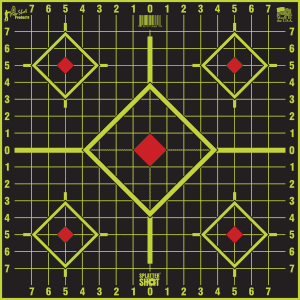 Pro-Shot SplatterShot 17.75 Diamound Sight-In Targets  5 Pack (Black/Green)