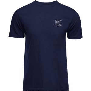 Glock Strong Logo Men's T-Shirt  Size 3XL (Navy Blue)
