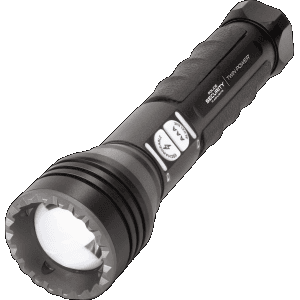 Police Security Twin Power Long Throw Flashlight