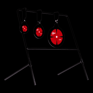 Allen Company EZ AIM Triple Deflector Spinner Target System (Black/Red)