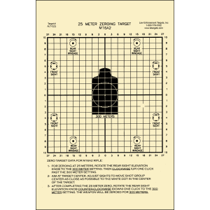 Action Zeroing Target Hanging Tagboard Black/White