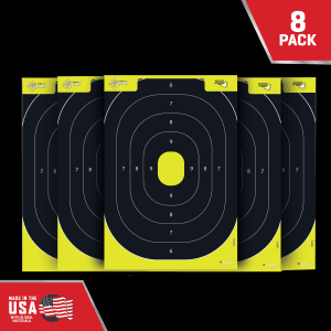 Allen Company EZ AIM 12.5x18.25 Silhouette Paper Targets  30 Pack (Black/Yellow)