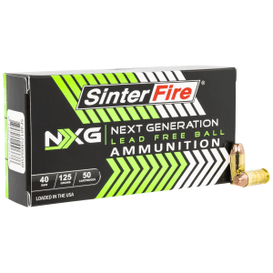 Sinterfire Next Generation 40 S&W 125 Grain Lead Free Ball SF40125NXG (Box)