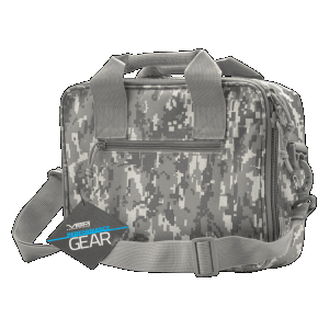 NCStar Double Pistol Case - Digital Camouflage  Lockable  Heavy Duty Zipper  Holds 2 Handguns (13 W x 10 H x 325 D) CPDX2971D