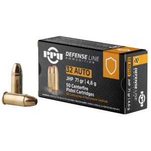 PPU Defense 32 ACP 71 Gr JHP (Box)
