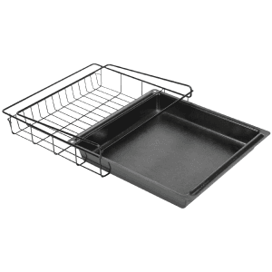 Lockdown Black Metal Vault Drawer 11.5x12x2 for Shelf Storage
