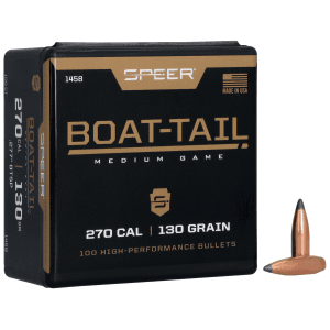 Speer 270 Caliber 130gr Spitzer Boat Tail Hunting Projectiles