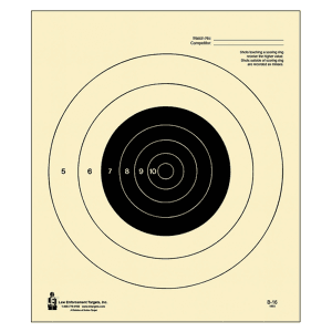 Action Target NRA 25 Yard Slow Fire Bullseye Targets 10.50x12  100 Count (Black/White)