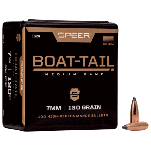 Speer 7mm 130gr Jacketed Soft Point Boat Tail Projectiles