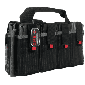 GOutdoors AR Magazine Carrier 8 Compartments Black Nylon
