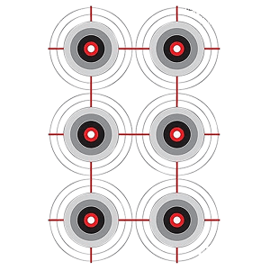 Birchwood Casey 37063 EZEScorer Bullseye Paper Target 12 x 18 100 Per Pkg