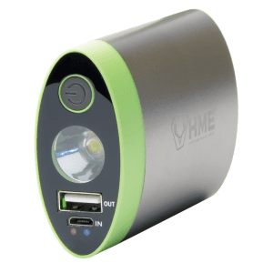 HME Rechargeable Hand Warmer Flashlight Dual Temperature Silver